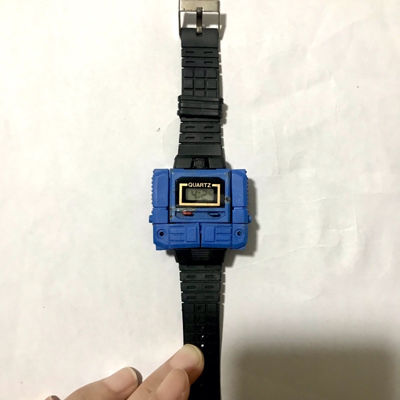 Jam Robot Biru vintage 80an. merk quartz