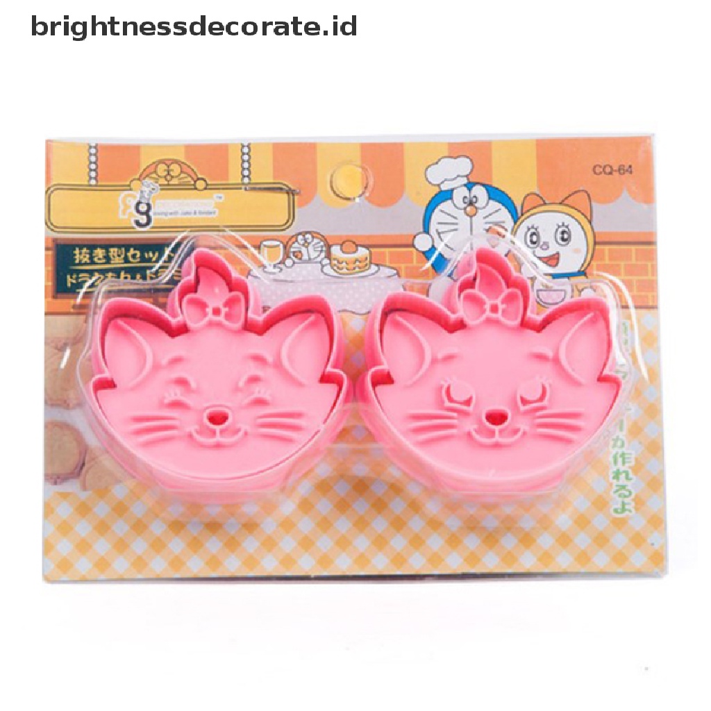 [Birth] Cat Cookie Cutter Plastik Biskuit Baking Kue Buah Alat Dapur Cetakan [ID]