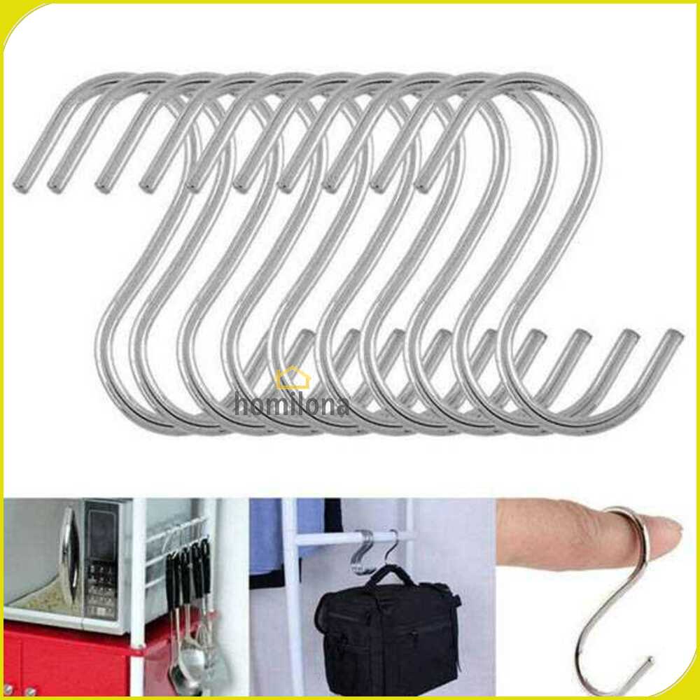 Hanger Gantungan Serbaguna Stainless Steel 10 PCS - M127105