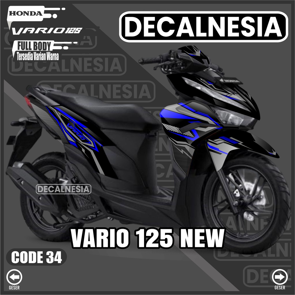 Stiker Decal Vario 125 New 2022 2023 Full Body Sticker CBS ISS SP Motor Honda Variasi Modifikasi Rac