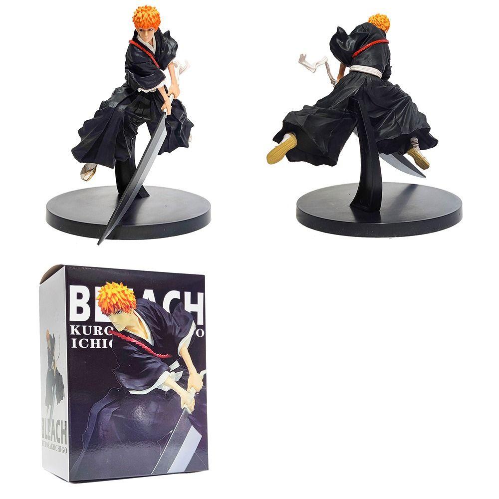 Lanfy Kurosaki Ichigo Action Figure Miniatur Untuk Anak Koleksi Model Figure Mainan Ornamen Mobil Model Anime Mainan Tokoh Anime Permata Pemutih Komputer Case Ornamen