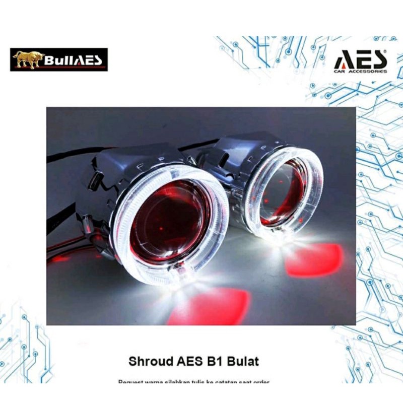 PROJIE AES B1 2,5 IN LAMPU PROJECTOR HID AES I Paket 1 Pcs Projie B1