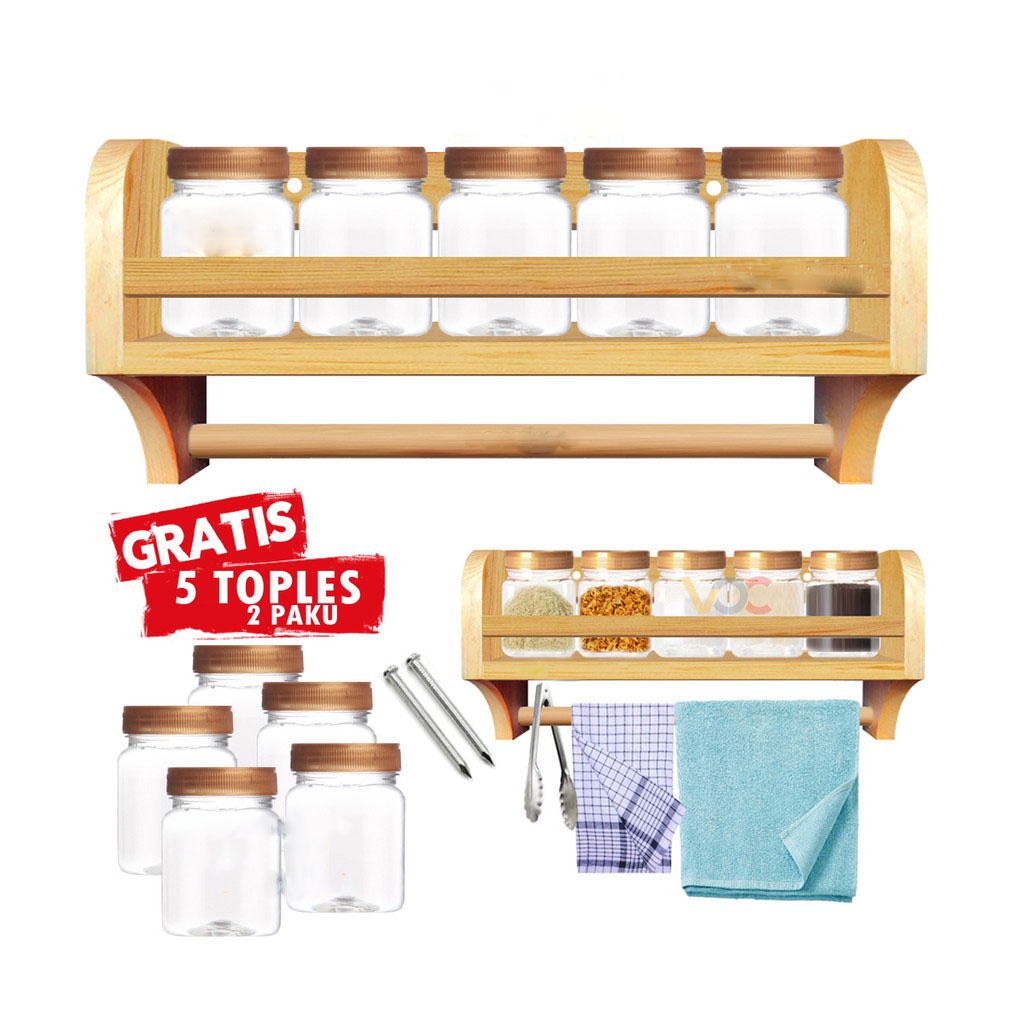 Rak Gantungan Hanger tempat bumbu serbaguna