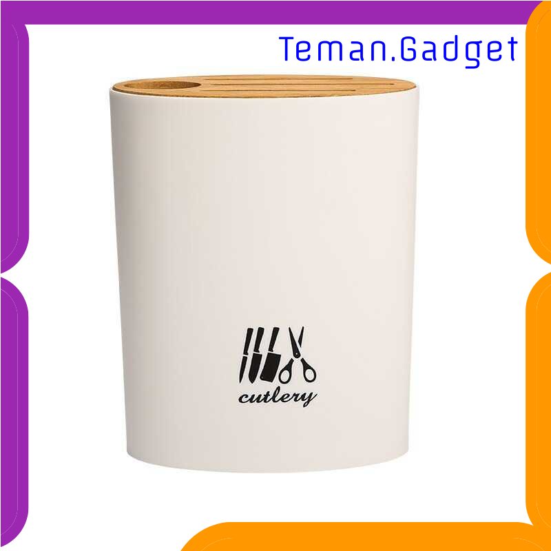 TG - DPR Multiyilego Tempat Pisau Dapur Multifungsi Oval Shape Knife Holder - 36524