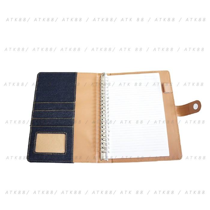 

Onix Navy Blue Binder Denim Jeans Kancing Exclusive 20 Ring A5 Campus