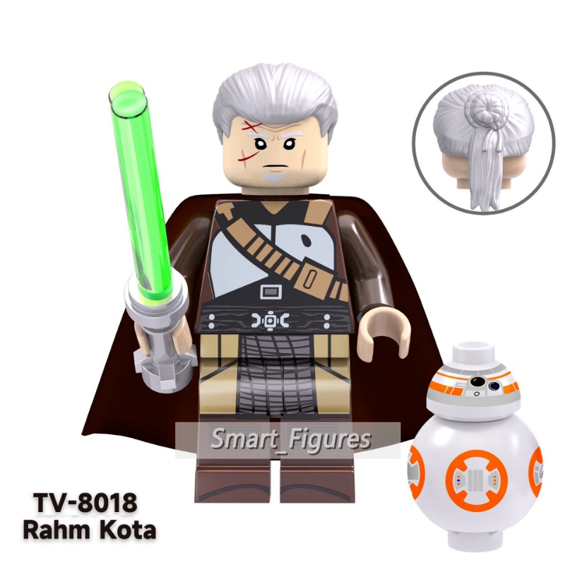 Cal Kestis Minifigures Rahm Kota Obi-Wan Ahsoka Star Wars Fallen Order Mainan Hadiah Adventure Game Mini Fiugres TV6103