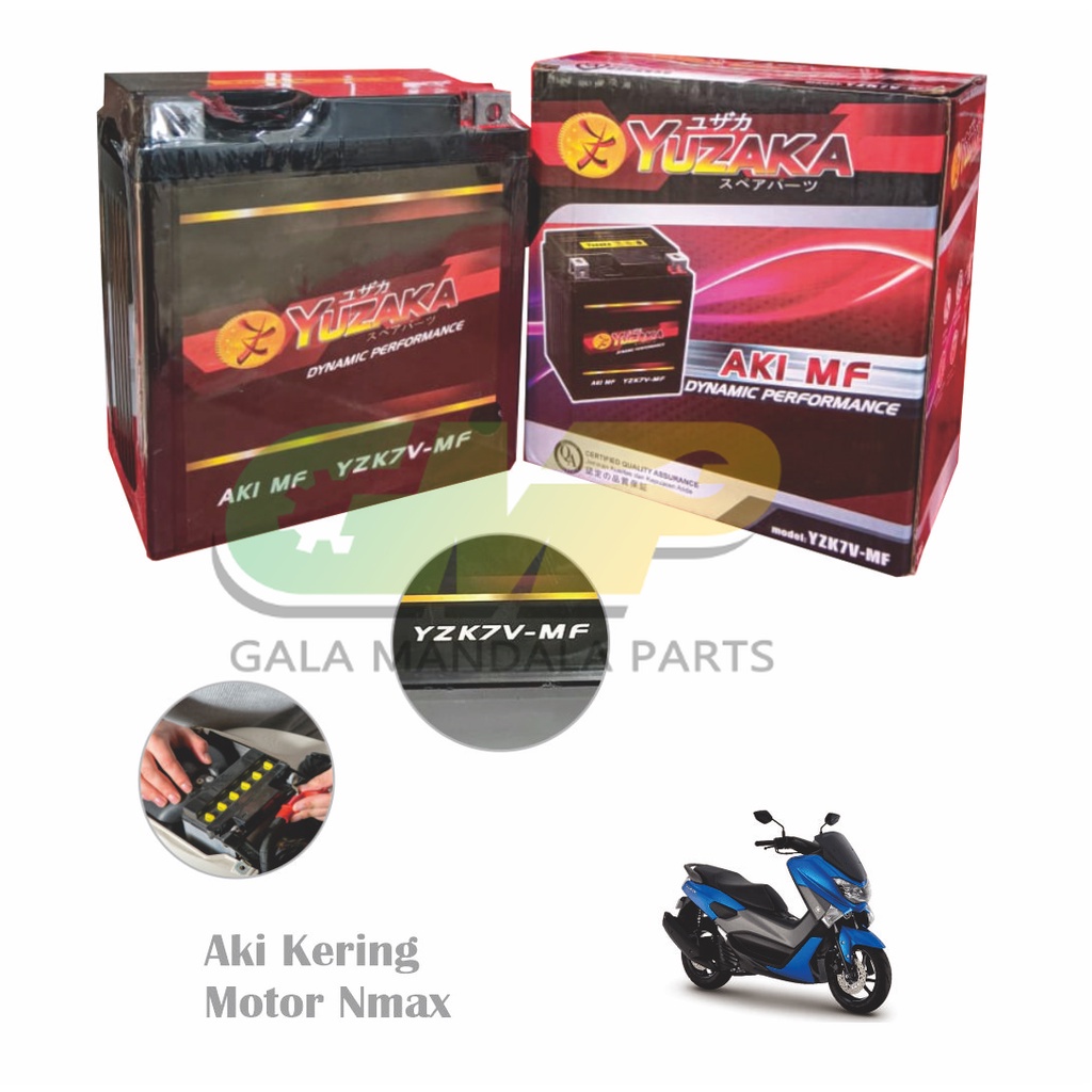 Yuzaka YZK7V Aki Nmax Battery Accu Kering Motor Dynamic Performance