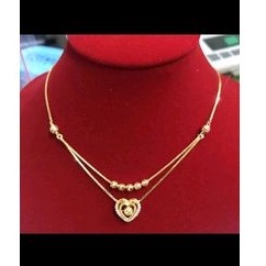 Kalung Susun Serut / Adjustable (Emas Asli Kadar 875 )
