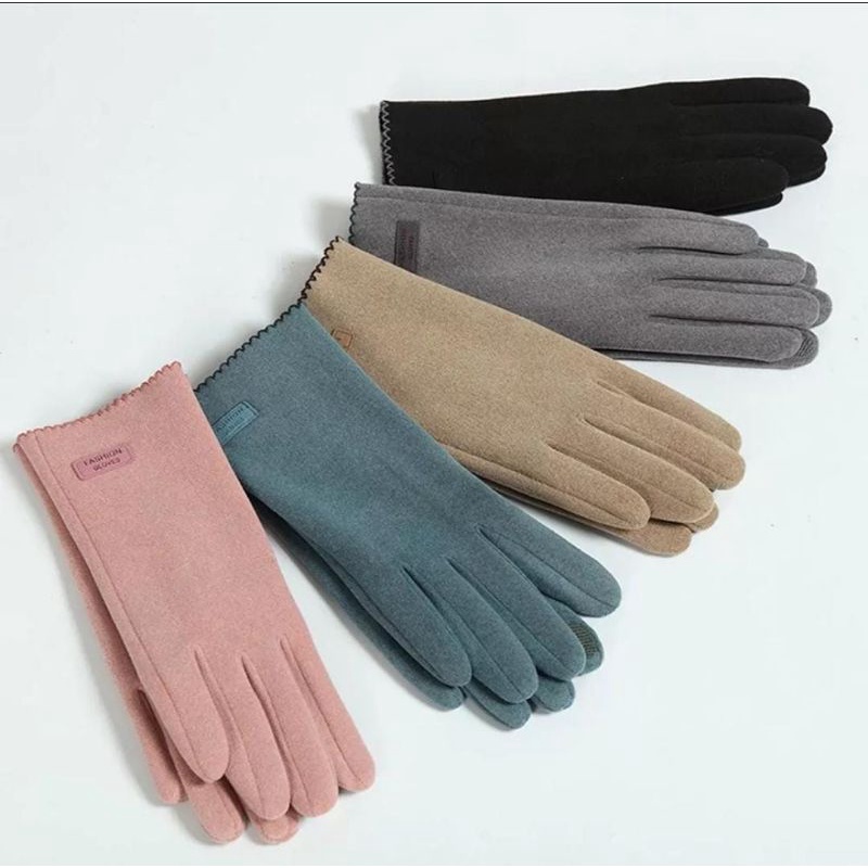 Sarung Tangan Motor Wanita / Winter Gloves Import Korea  Sarung Tangan Anti Slip Layar Sentuh