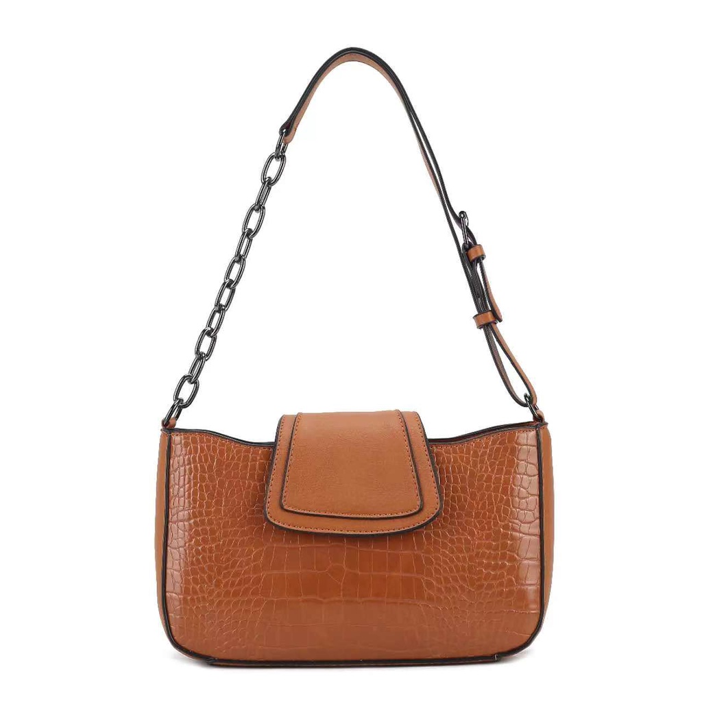 Tas Selempang Wanita shoulderbag Wanita Stradivarius Zipper Flap Magnet Tali kombinasi - 5 Warna #216