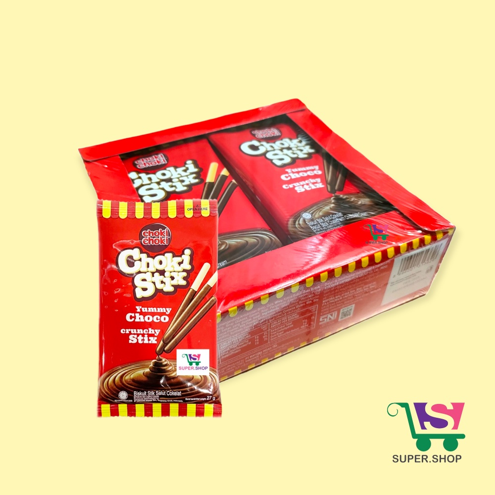 Choki Choki Stix Biskuit Cokelat (isi 12pcs)