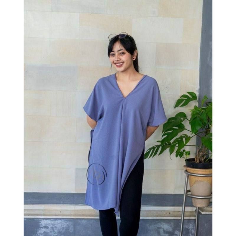 NAGITA LONG SQUARE | ATASAN WANITA | Nagita Long Square Terbaru Airflow Crinkle Blouse Atasan Big Size Wanita Oversized Top Cewek/NAGITA LONG SQUARE CRINGKEL AIR FLOW /