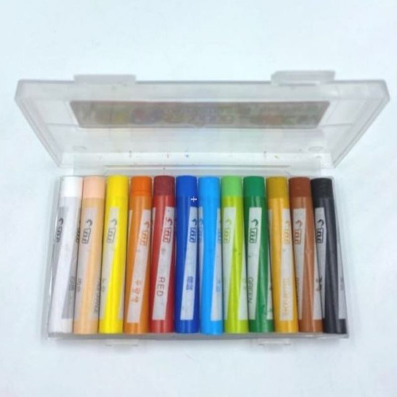 oil pastel joyko OP-12CR crayon joyko 12 warna krayon joyko
