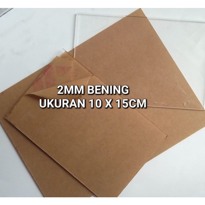 

Akrilik lembaran bening tebal 2mm ukuran 10x15cm