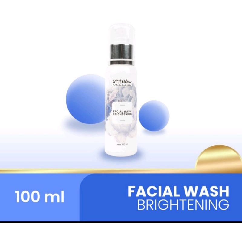 Jglow Facial Wash Glowing( Pembersih wajah normal)