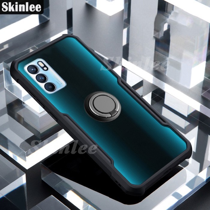 ✨BEST✨ -Casing HP Oppo Reno 6 4G/5G Ring Stand BLADE Softcase Cover Soft Case - 4G- 1.1.23