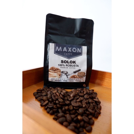 

Kopi Solok Speciality Robusta (Biji/Bubuk) MAXON CAFFE