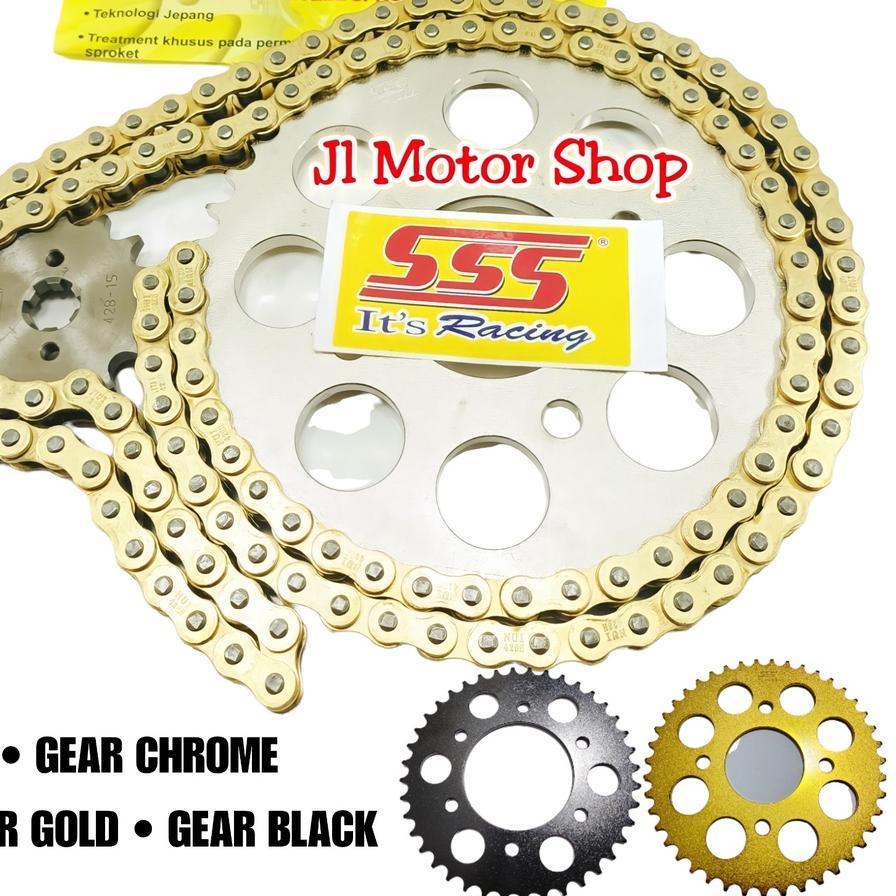 Depan Gir Gear Set SSS Gearset Girset Sss 415 / 428 Supra X 110 Grand Honda 70 Lagenda Honda Win
