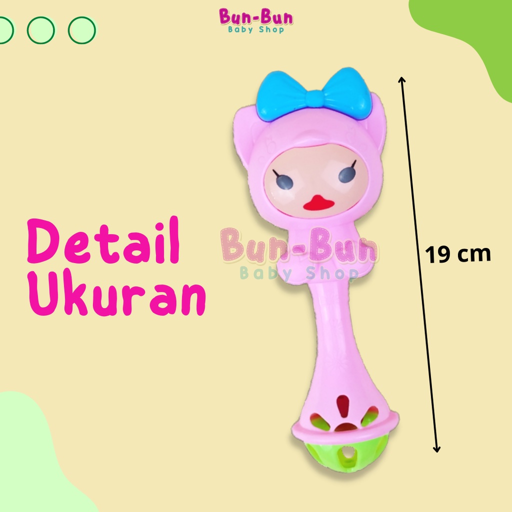 SNI Mainan Bayi Kerincingan Krincingan Genggam Anak Bunyi Toys Rattle Unisex Laki Perempuan Motorik Edukasi Lucu Perlengkapan Baru Lahir Peralatan Baby New Born Bunbunbabyshop