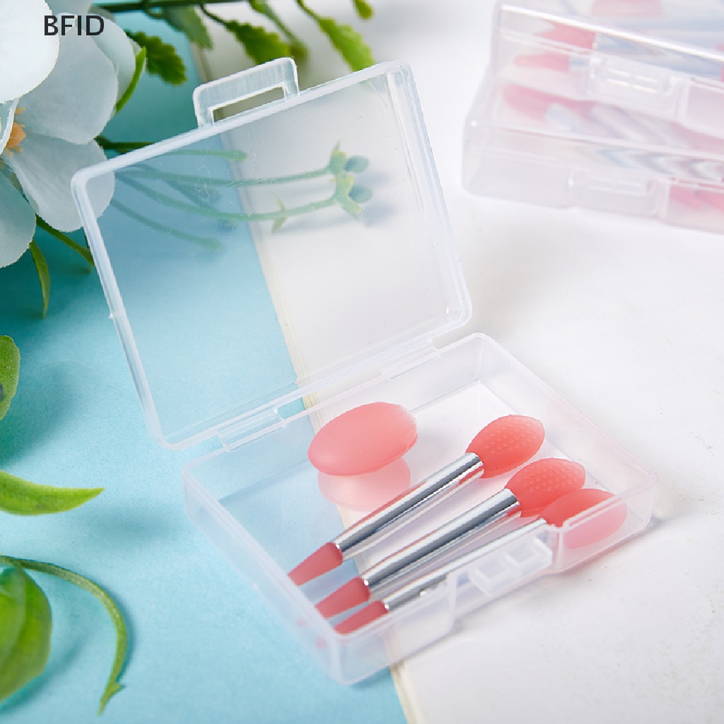 [BFID] 3pcs Silikon Lip Balms Lip Mask Brush Dengan Sucker Penutup Debu Makeup Brushes [ID]