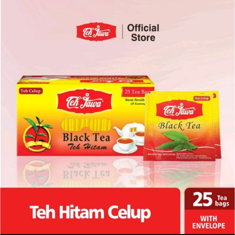 

teh jawa celup black tea amplop 25 bags