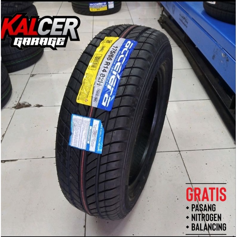 Ban Mobil Tubeless Ring 14  Ukuran 175/65 R14  Merk ACCELERA ACCELERA  Ban standar mobil calya