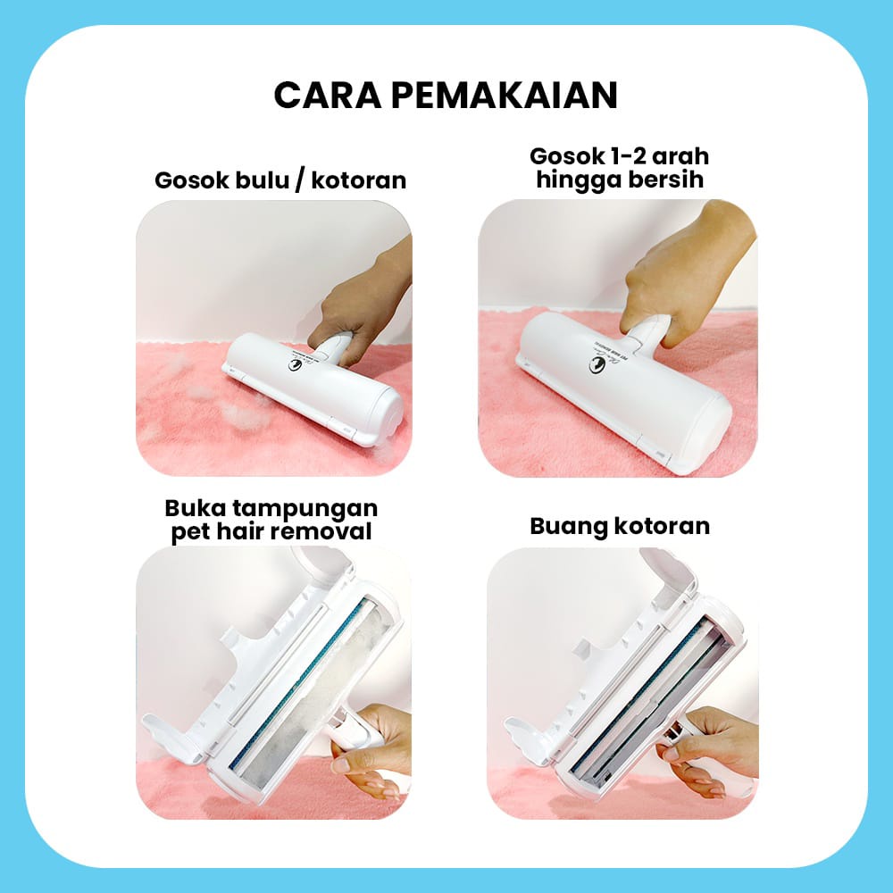Olive Care Pembersih bulu kucing anjing lint roller Pet Hair Removal