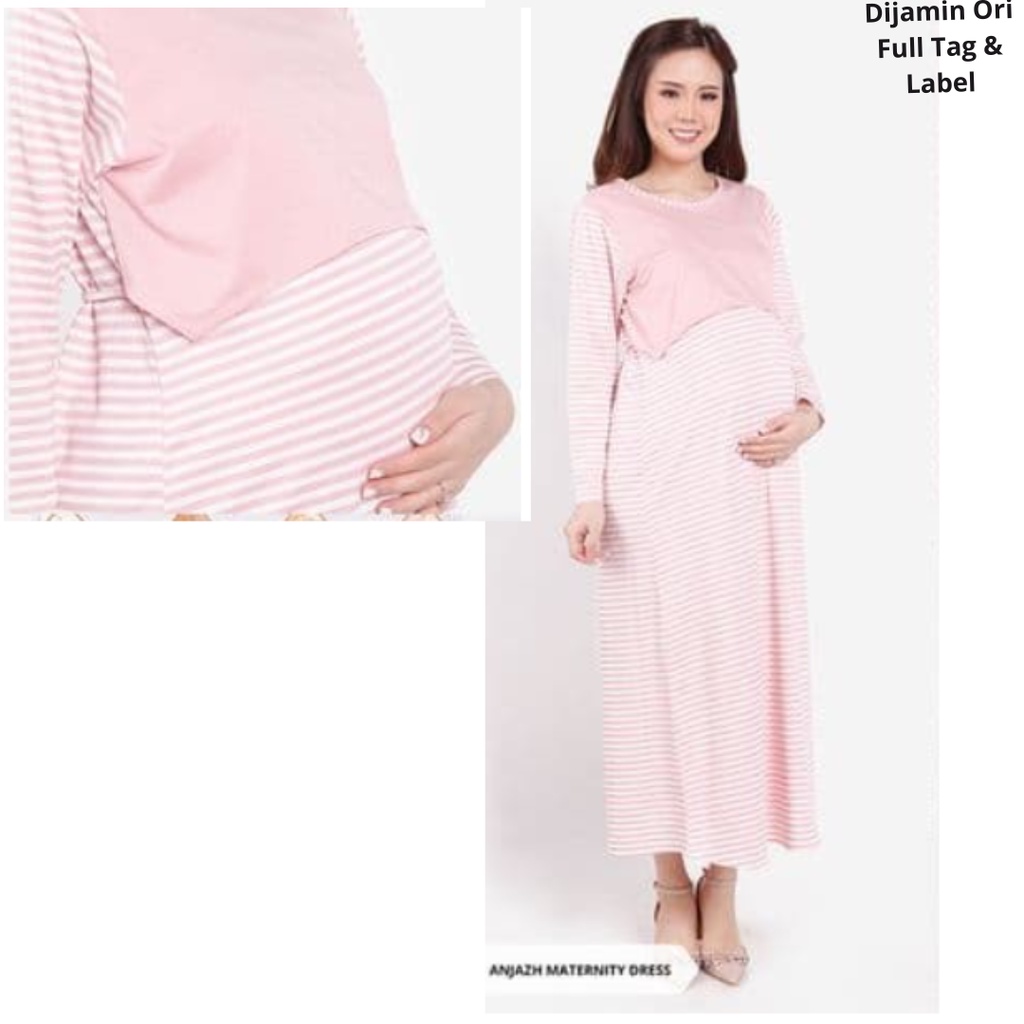 Baju Hamil Muslim/Dress Hamil Muslim/Baju Menyusui/Dress Menyusui Anjazh
