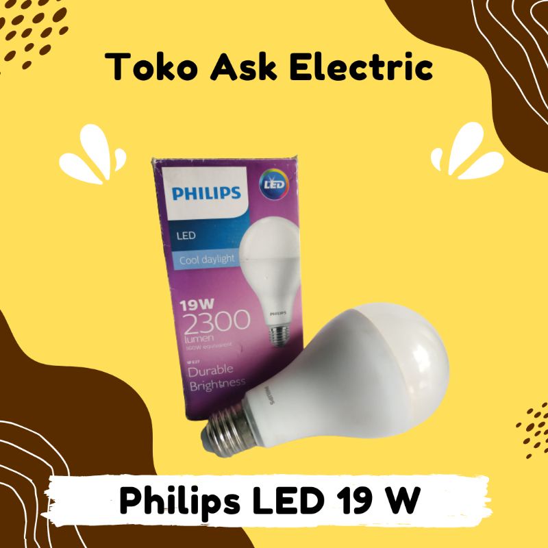 Lampu LED Philips Bulb 14, 5 watt/Lampu PhilipsLED/lampu LED/lampu bulb/Lampukapsul/Lampu sekolah