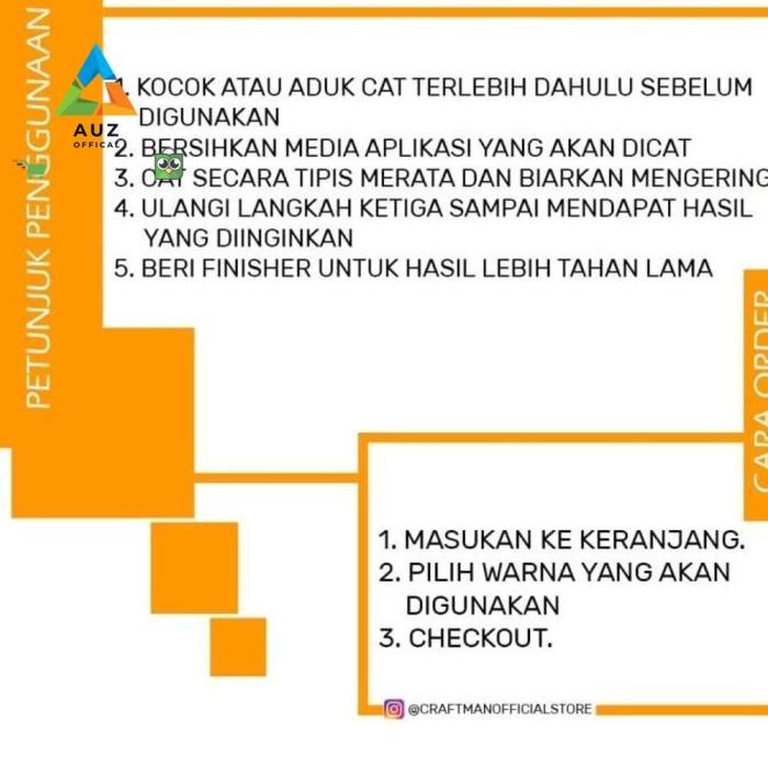 

Auz Paket Cat Kulit 5 Warna (Angelus Style Leather Paint) Ready