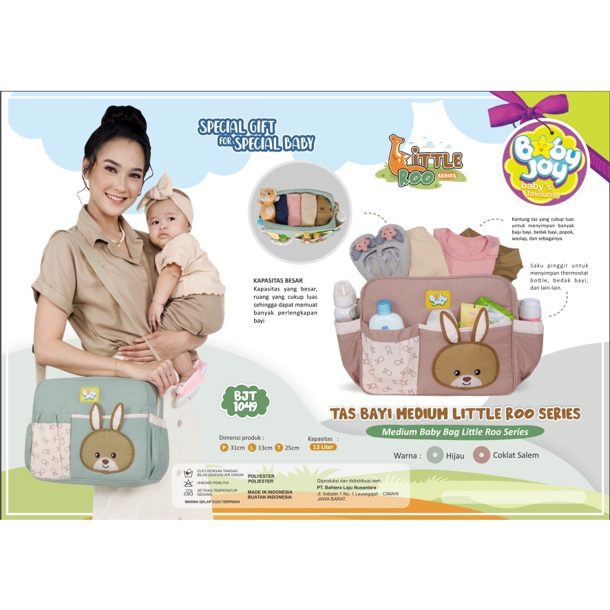 Baby Joy Tas Bayi Medium Little Roo Series - BJT 1049