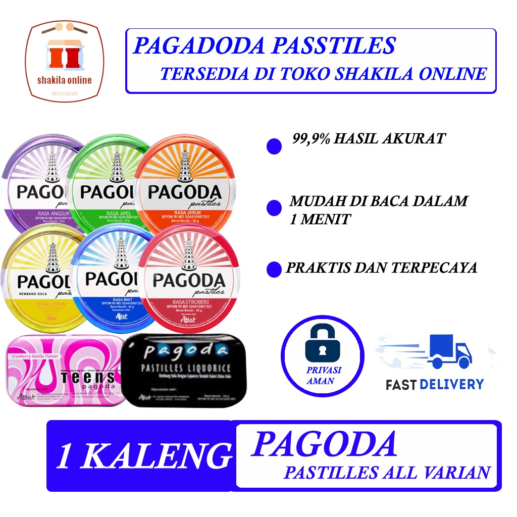 

PERMEN PAGODA PASTILLES/PAGODA PERMEN/PAGODA PASSTILES/PAGODA PASTILLES ALL VARIAN