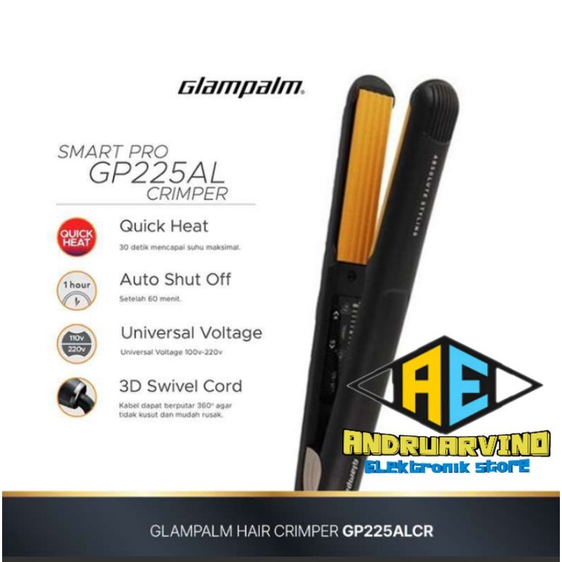 Glampalm GP225AL Catokan Pelurus Rambut Profesional