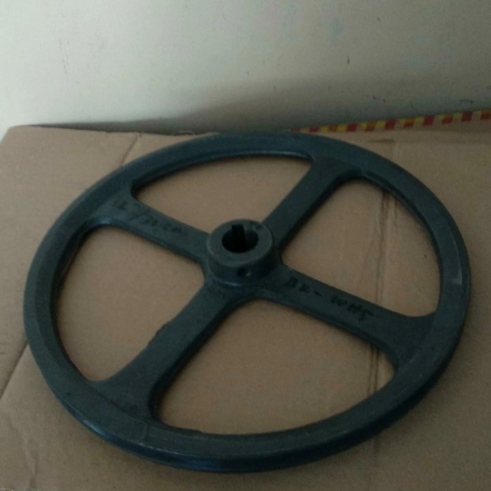 PULLEY PULI PULLY B1 - 12 INCH AS 30 MM PULLY BESI COR