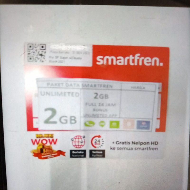 PERDANA SMARTFREN 2GB UNLIMITED NONSTOP 10HARI FULL SIAP PAKAI