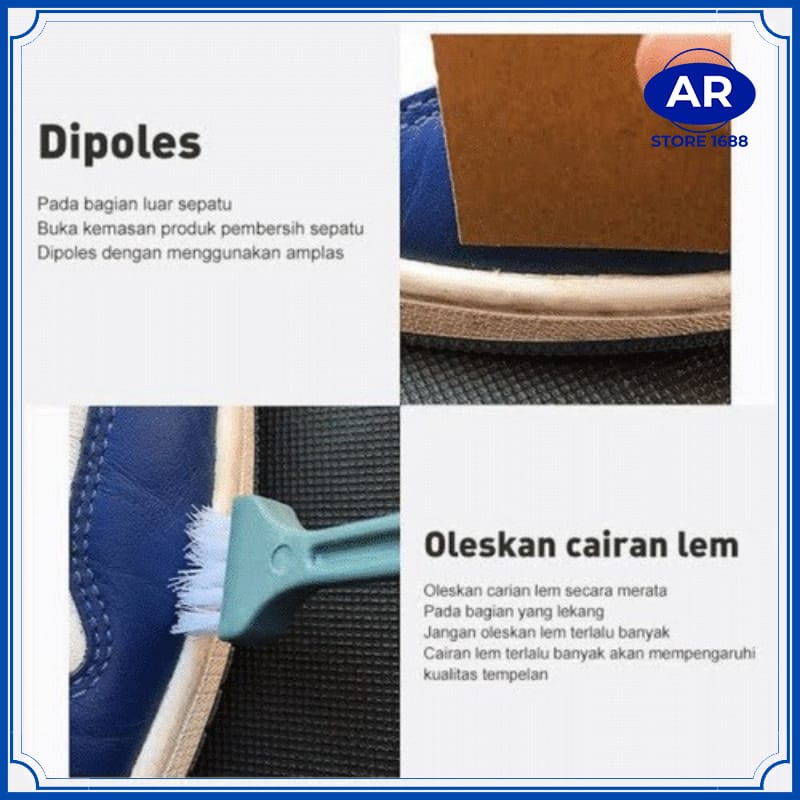 AR LEM PERBAIKAN SEPATU SUPER KUAT 60ML / LEM PEREKAT SEPATU DAN SANDAL TAHAN AIR