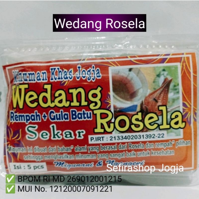 

SEKAR Wedang Rosela Komplit Rempah + Gula Batu Kualitas Premium | Minuman Tradisional