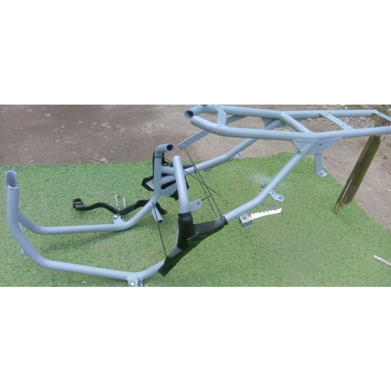 rangka / Sambungan rangka body Crf PNP Megapro mono Paket Lengkap Komplit  (MUDAH TINGGAL SAMBUNG)