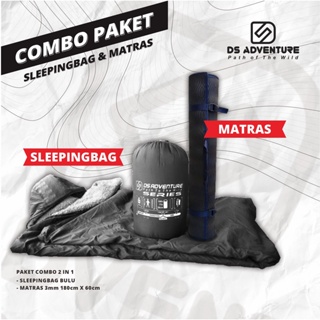 Paket sleeping bag ds adventure series + matras - sleping bag matras - paket matras sleeping bag - paket matras sb