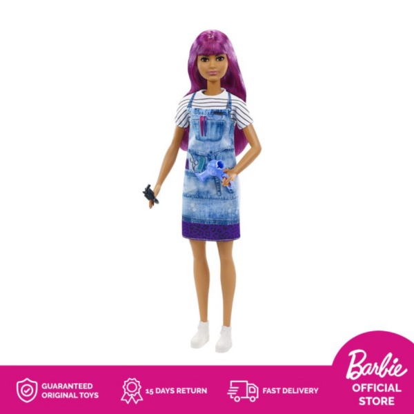 

Stylist Berkualitas Doll With Hair Purple Salon Barbie Anak Jual - Boneka Mainan