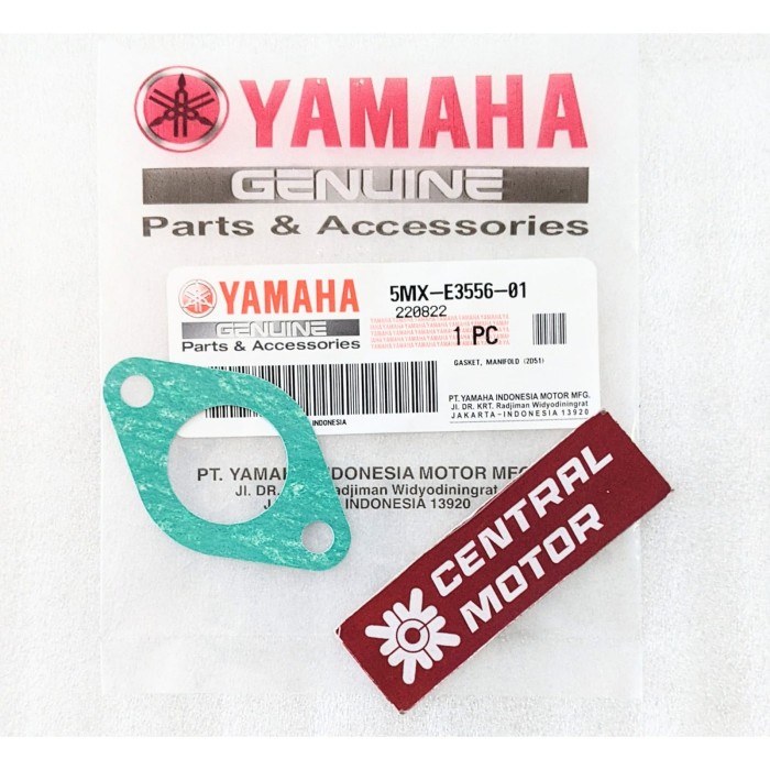 PAKING GASKET INTAKE KERTAS NOUVO-Z MIO FINO SOUL ORIGINAL ASLI YAMAHA 5MX-E3556-01