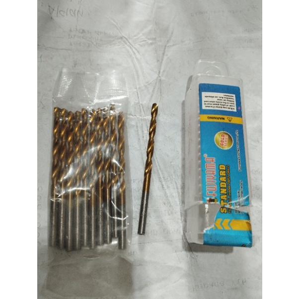 Mata Bor Besi 3,5mm FUJIYAMA Hss Titanium Kuning