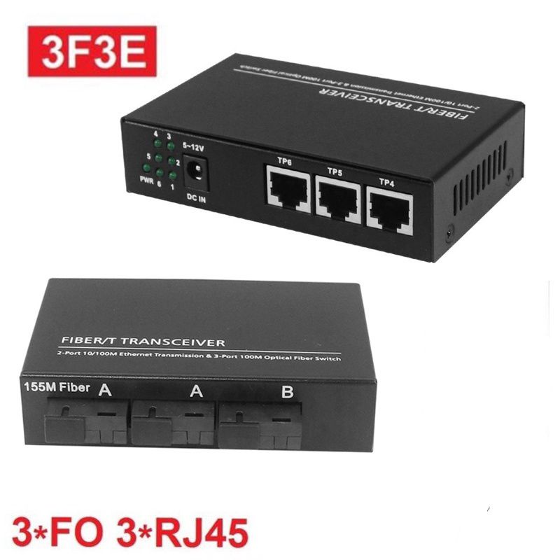 media converter 3FO.2LAN &amp; 2FO.4LAN ethernet swicth fiber optic  ,10/100m