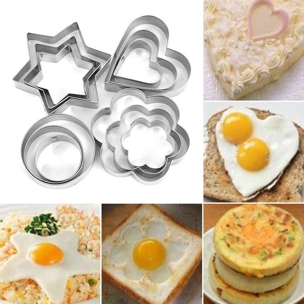 R-FLOWER Cookie Cutter Set DIY Kue Kering Baking Bintang Bunga Stainless Steel