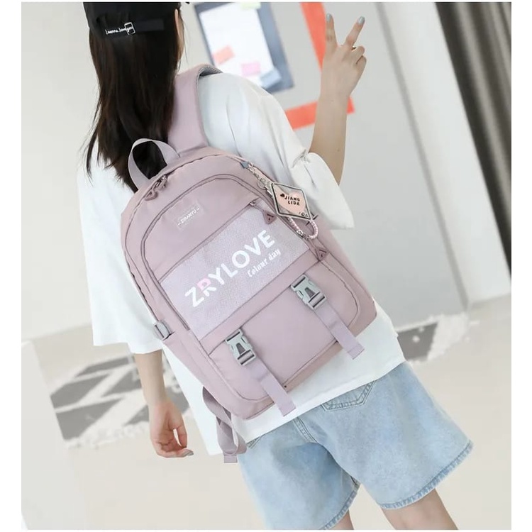 [COD] Ransel Kasual Wanita Modern Aesthetic Muat Banyak Bisa Dibawa Healing BackPack Viral Termurah kekiniaan