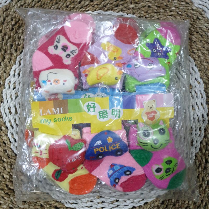 (GROSIR) Kaos kaki bayi boneka / kaos kaki bayi boneka 3D/ kaos kaki bayi / kaos kaki bayi karakter 