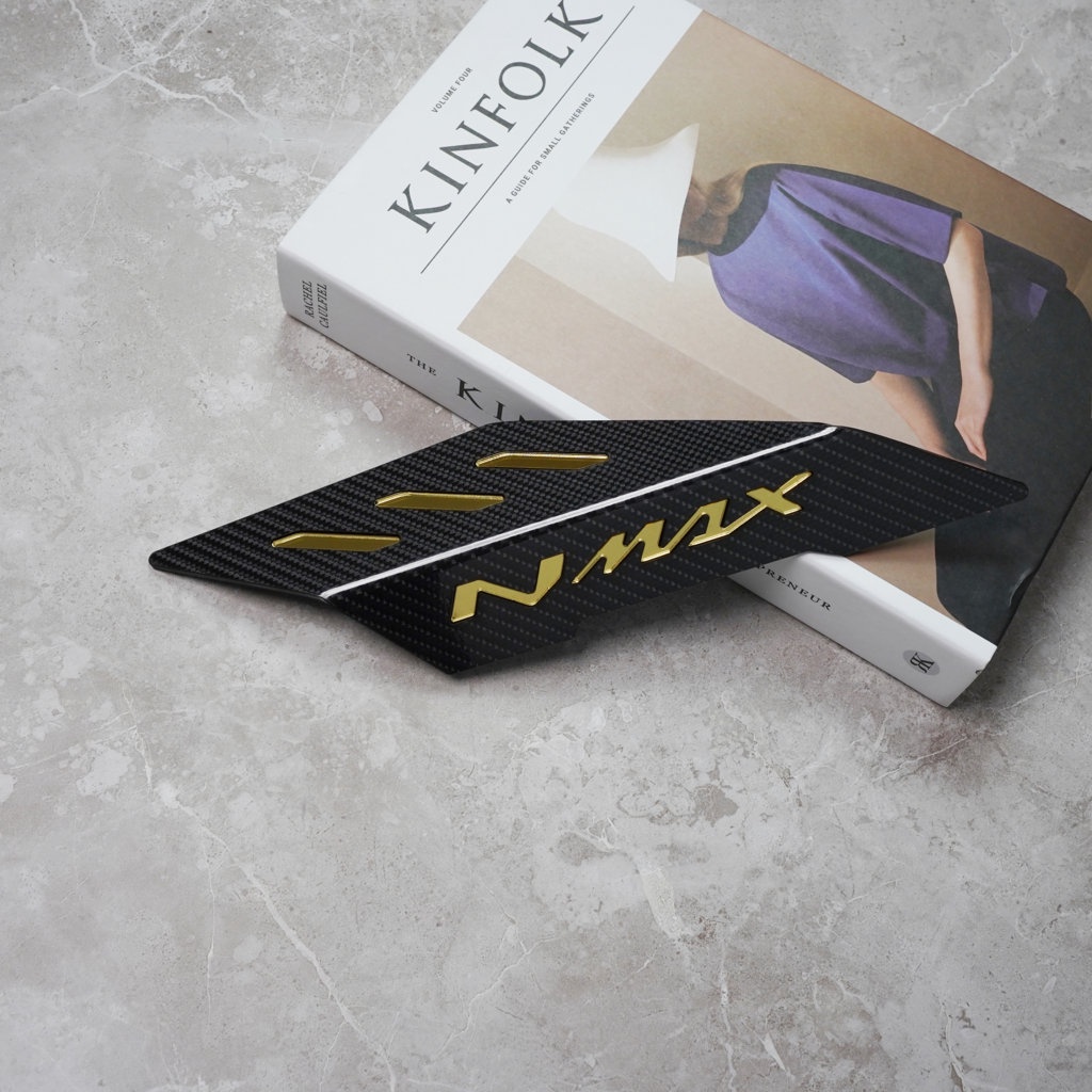 GARNIS TUTUP KNALPOT NMAX CARBON MERAH GOLD ALL NMAX NEW TUTUP COVER KNALPOT MUFFLER NMAX NEW PNP CA