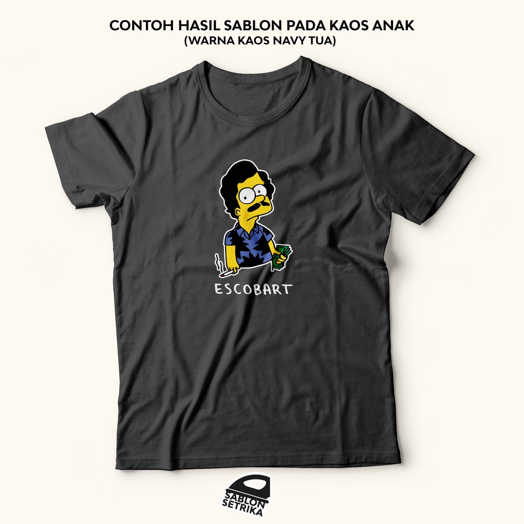 SABLON SETRIKA SABLON DTF PRINTING TEMA THE SIMPSONS