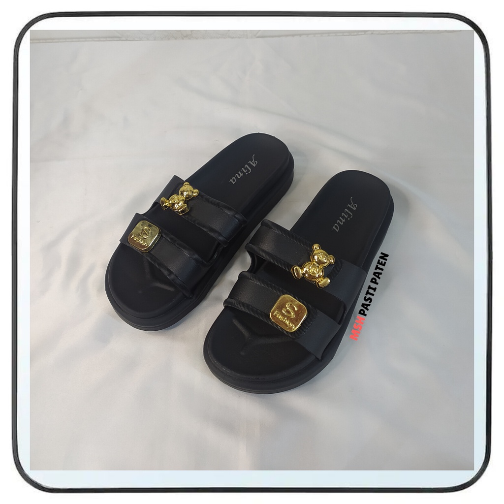 ALINA 840 Sandal Strap Import Wanita Empuk Tahan Air