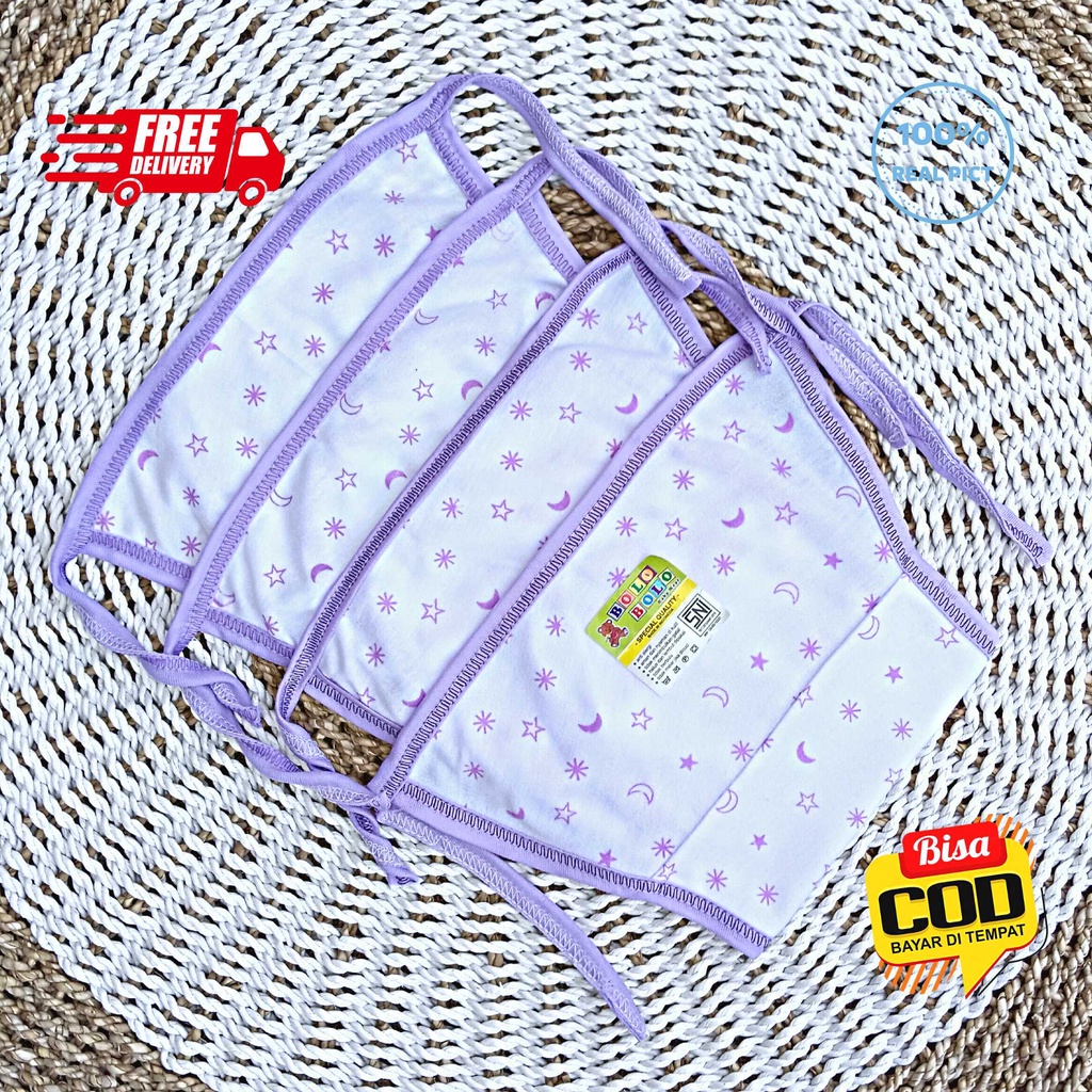 SALE 7.7 Serian Lilac - 12 pcs / 6 pcs Popok Bayi Double Kain LILAC SERIES merk SNI Bolo - Bolo / Popok Double Kain Serian Lilac Premium